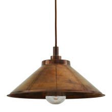 Mullan Lighting MLBP002ANTBRSCL - Nerissa Pendant | Antique Brass | Clear Glass